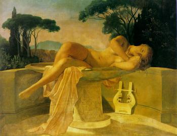 保羅 德拉羅什 Girl in a Basin 保羅 德拉羅什 Girl in a Basin